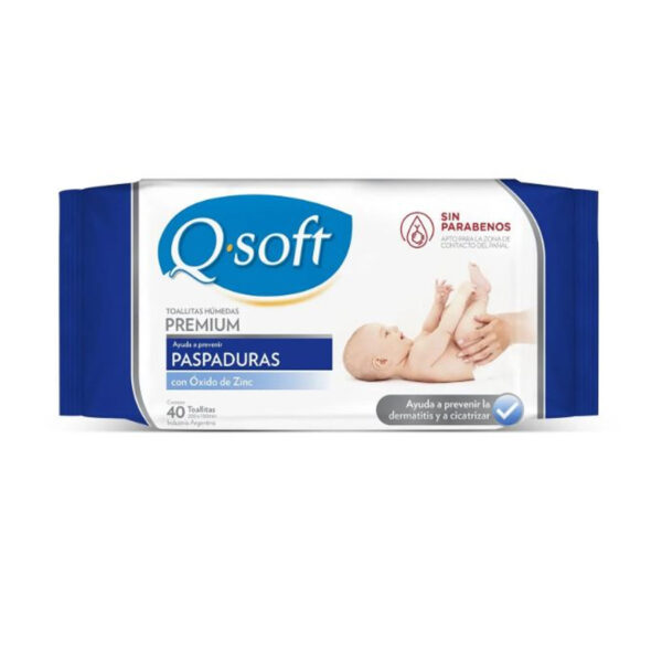 Toallitas Humedas Premium Qsoft Anti paspaduras x 40